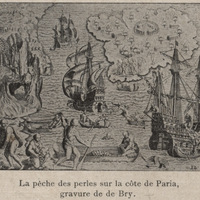La pêche des perles dur la côte de paria