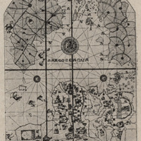 Une partie de la carte de Juan de la Cosa schématisée
