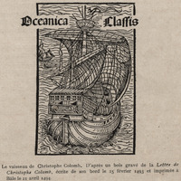 Le vaisseau de Christophe Colomb. D'après un bois gravé de la Lettre de Christophe Colomb, écrite…