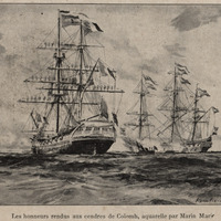 Les honneurs rendus aux cendres de Colomb