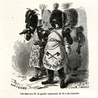 Les sapeurs de la garde nationale de Rio-de-Janeiro