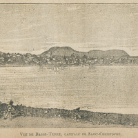 Vue de Basse-Terre, Capitale de Saint-Christophe