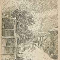 La rue du Gouvernement, à Philisbourg