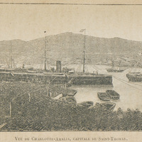 Vue de Charlotte-Amalia, Capitale de Saint-Thomas