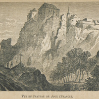 Vue du château de Joux (France)