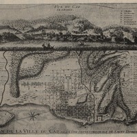 Plan de la Ville du Cap, à la côte septentrionale de Saint-Domingue