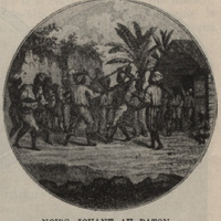 Noirs jouant au bâton