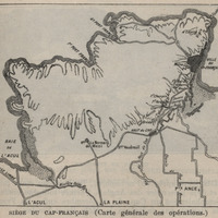 Siège du Cap-Français ( Carte générale des opérations )