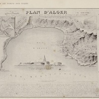 Plan d'Alger dressée d'après les meilleures notices récemment arrivées en France avec les costumes…