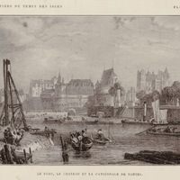 Le port, le château et la  cathédrale de Nantes
