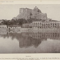 Madras : étang dans lequel les français se précipitèrent pour aller assiéger le fort. Le bruit de l…