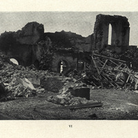 The cathedral of Saint-Pierre in ruins, after May 20, 1902
