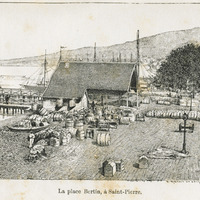 La place Bertin à Saint-Pierre
