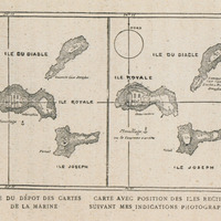 Carte des positions des Iles du Salut