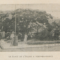 La place de l'église à Fort-de-France