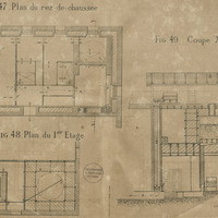 Figure 47-48-49 : Autre type de maison à air refroidi par évaporation, puis par fusion de la glace