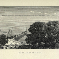 Vue de la rade de Cayenne