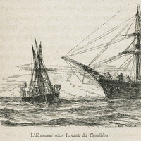 L'Econome sous l'avant du Caméléon