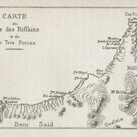 Carte du pays des riffains et du cap Tres-Forças