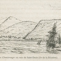 Le Chandernagor en rade de Saint-Denis (ile de la réunion)