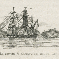 La corvette la Caravane aux iles du Salut