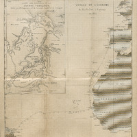 Carte de la traversée de Rochefort à Cayenne et des rivières de la Guyane