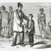 Forçat protégeant un orphelin