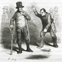 Forçat interpellant un bourgeois