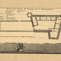 Plan du fort Saint Pierre de la Martinique