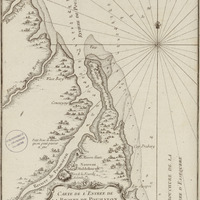 Carte de l'Entrée de la Rivière de poumaron