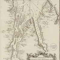 Carte de l'entrée de la rivière d'Essequebé suivant les plans des Hollandois
