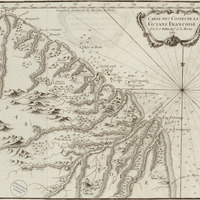 Carte de la Guyane Françoife