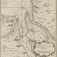 Carte de l'entrèe de la Rivière d'Oyapoco