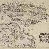 Isle de la iamaiqve, Divisé Par Paroifses ou sont Exactement Remarques les Ports et les Bayes