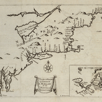 Costes et Rivières de Virginie, de Mariland et de Nouvelle Angletere ainsi que de l'isle de Terre…