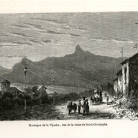 Montagne de la Tijouka, vue de la route de Saint-Christophe