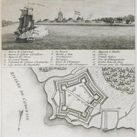 Vue & Plan de la forteresse d'Amsterdam [Planche 10]