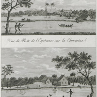 Vue du Poste de l'Espérance sur la Comewine & Vue sur la Plantation de Clarembeek sur la Comewine …