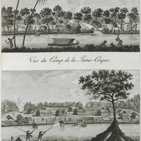 Vue du camp de la Java-Crique & Vue du campement de Jérusalem [planche 34]