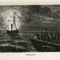 Incendie en mer