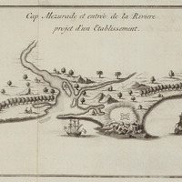 Cap Mezurade et entrée de la rivière : projet d'un établissement