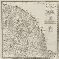 Carte de la Guïane Françooise ou du Gouvernement de Caïenne depuis le Cap de Nord jusqu'à la…