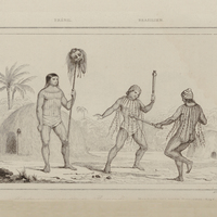 Mundrucu avec une tête de Botocoudo