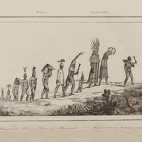 Masques de Fecunas, scène de mascarade
