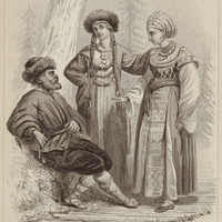 Paysan russe, femme tartare et finlandaise