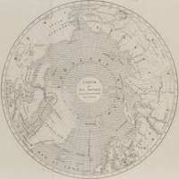 Carte du pôle arctique