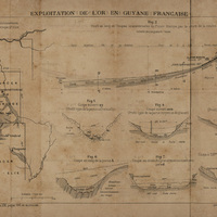 Exploitation de l'or en Guyane française (Planche II)