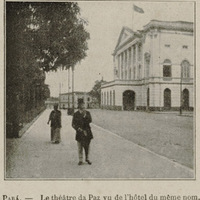 Para - Le théâtre da Paz vu de l'hôtel du même nom
