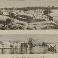 Sao Paulo : Deux aspects des chutes d'Itapura