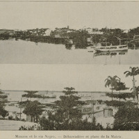 Manaos et le rio Negro - Débarcadère et place de la Matriz
